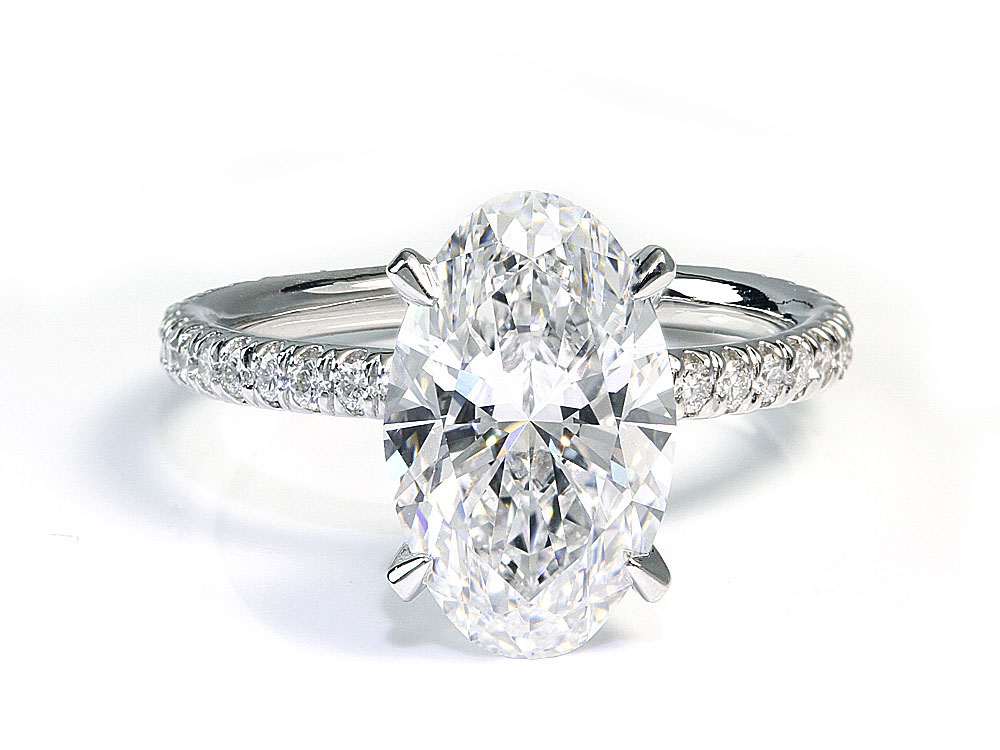 petite pave engagement rings