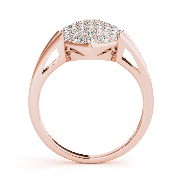 DreamStone PEAR SHAPED CLUSTER DIAMOND RING in Rose Gold - DreamStone