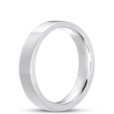 Platinum Wedding Ring 4mm Comfort-Fit - Men Wedding Bands - DreamStone